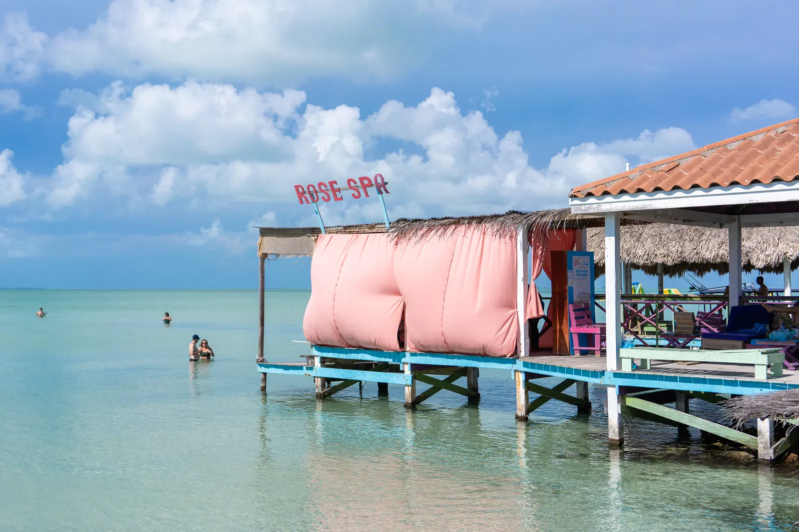 Secret Beach on Ambergris Caye, photographed in January 2022