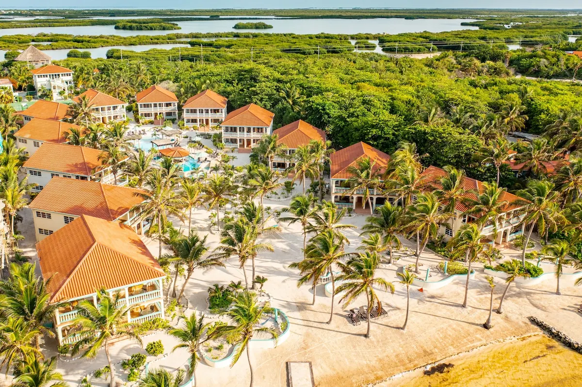 Pool area in the Belizean Shores Resort photo gallery