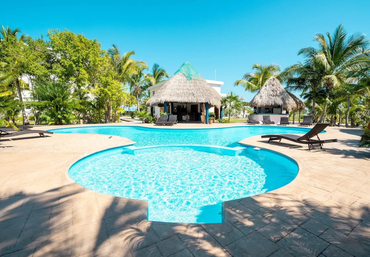 Pool area in the Brahma Blue Resort photo gallery