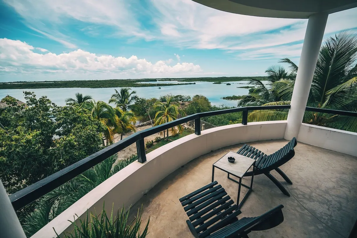Outdoor terrace in the Brahma Blue Resort photo gallery