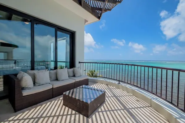 Balcony view in the Diamante Beachfront Suites photo gallery
