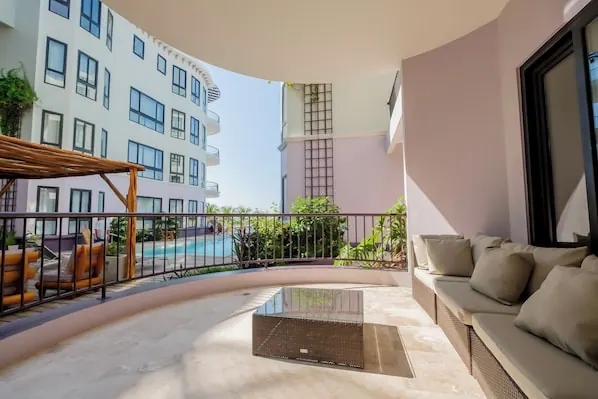 Pool area in the Diamante Beachfront Suites photo gallery