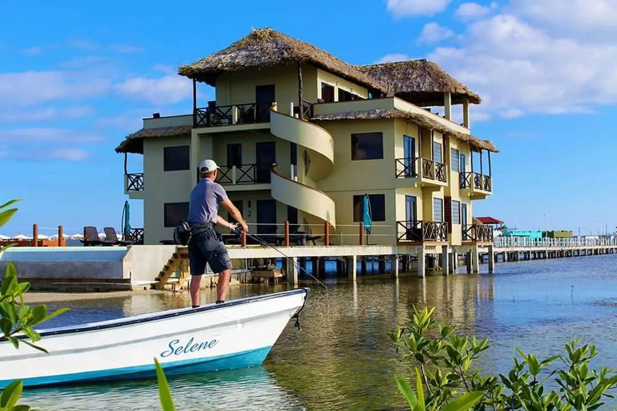 Island activity scene in the Lina Point Overwater Resort photo gallery