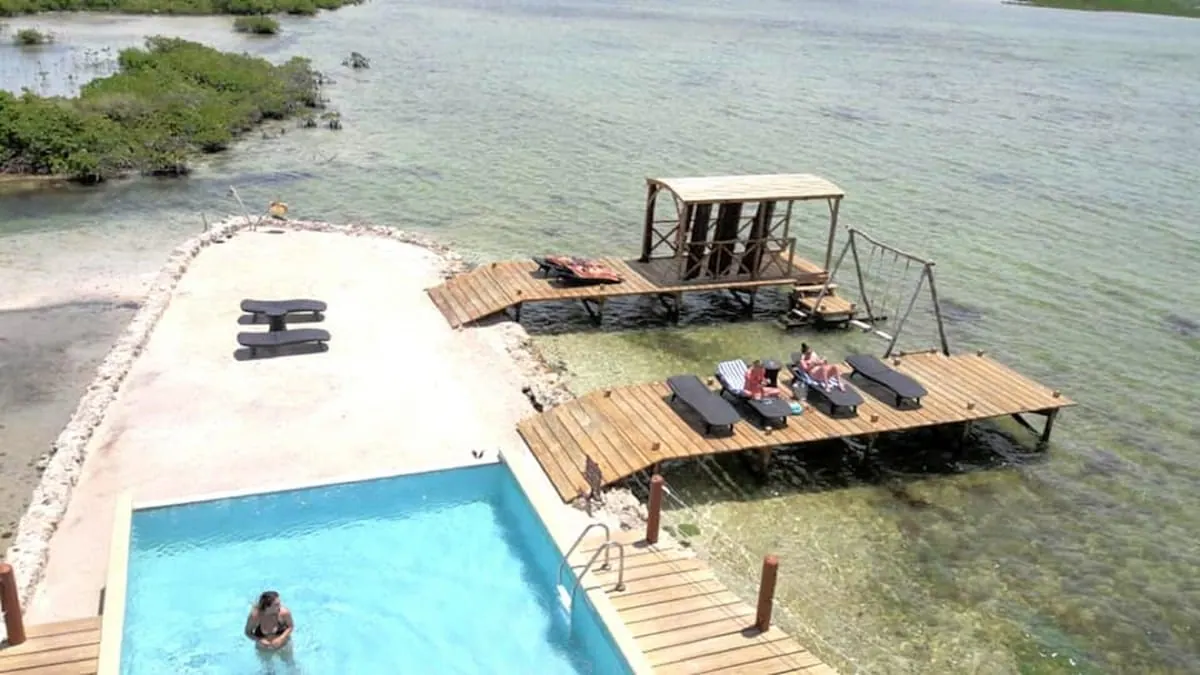 Pool area in the Lina Point Overwater Resort photo gallery