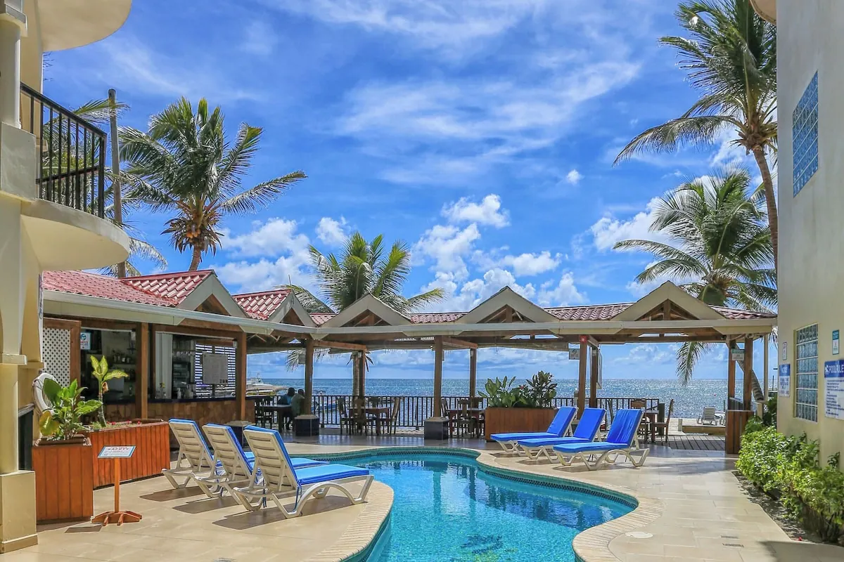 Pool area in the SunBreeze Suites photo gallery