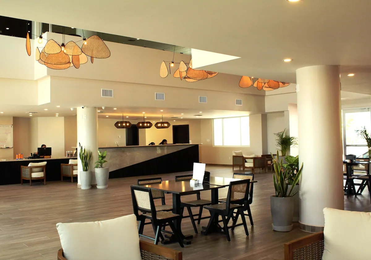 Reception area in the Sunset Caribe Belize photo gallery