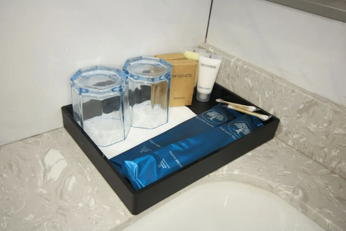 Bathroom in the The Caye Hotel — San Pedro photo gallery